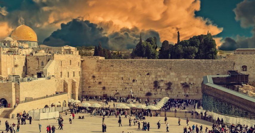 Western Wall in Jerusalem is a major Jewish sacred place